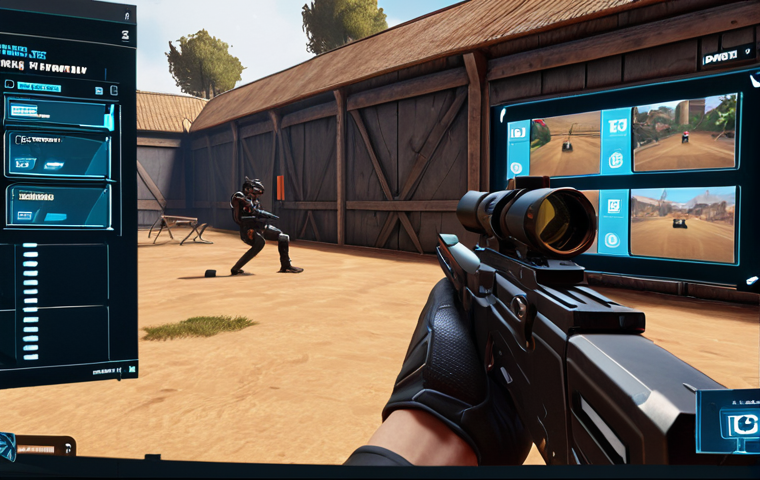 **

*   **Prompt:** *Valorant agent practicing in a training range, HUD overlay showing patch notes analysis, subtle esports tournament backdrop.*

**